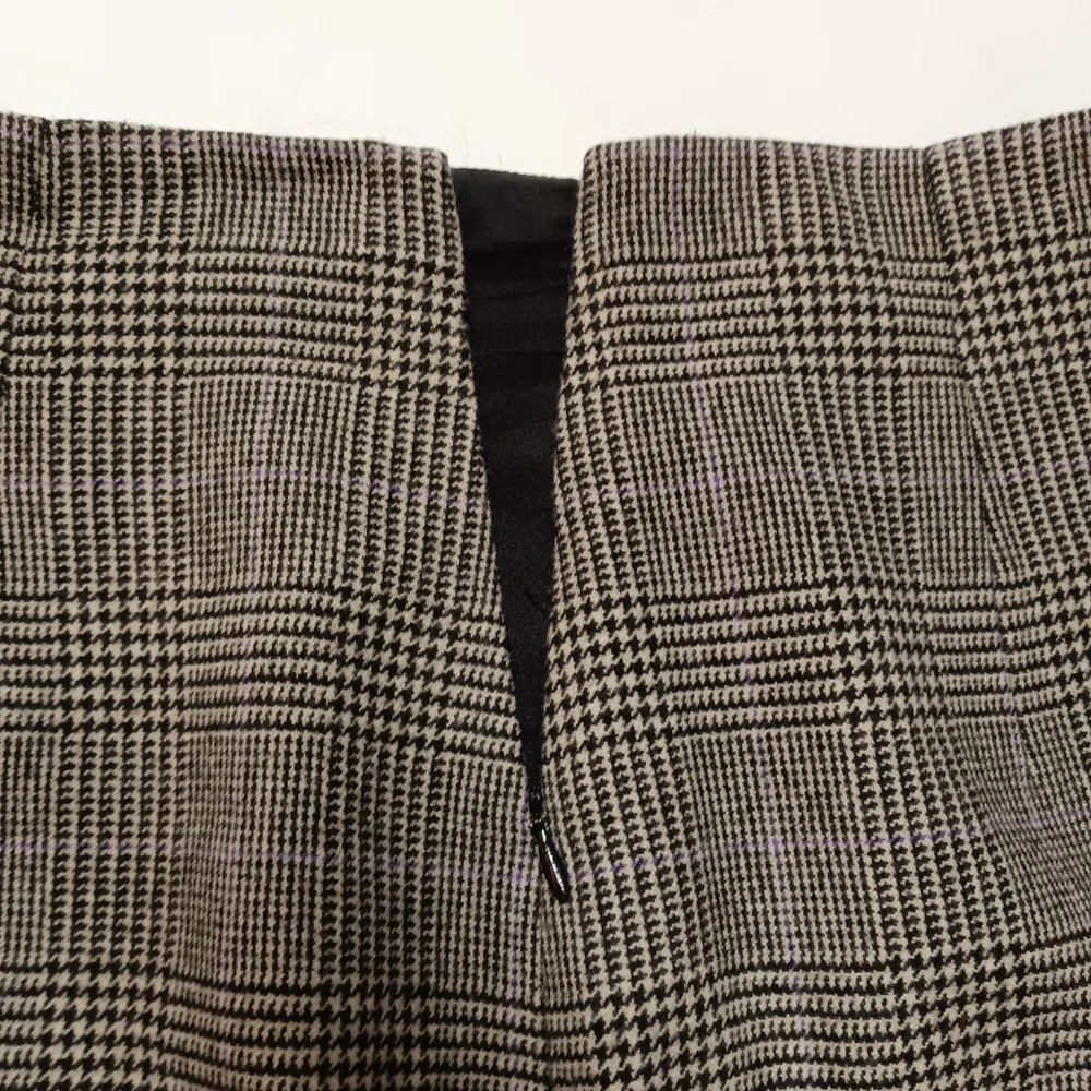 Ralph Lauren Collection Purple Label Glen Plaid Long Pencil Skirt Size 10